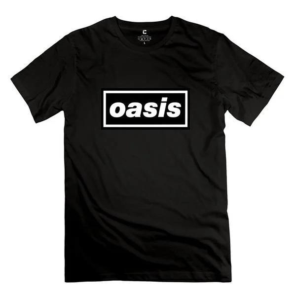 

Men's fashion T-shirt, summer T-shirt, oasis band , pure cotton