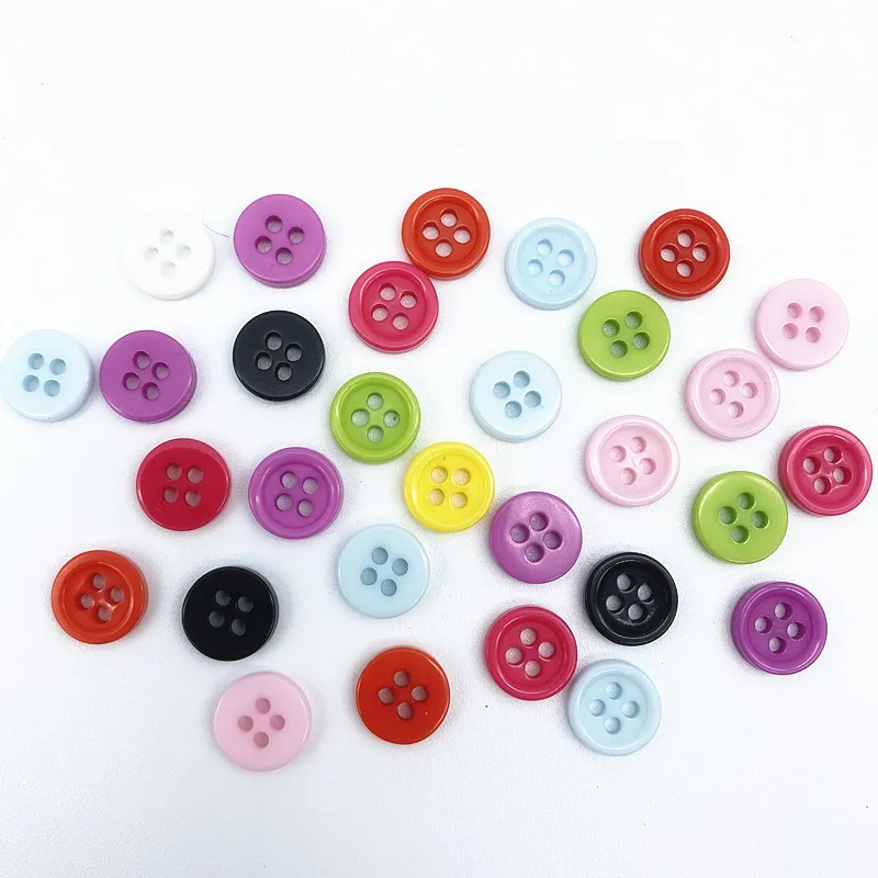 50 шт. круглые пуговицы из смолы 9 мм |