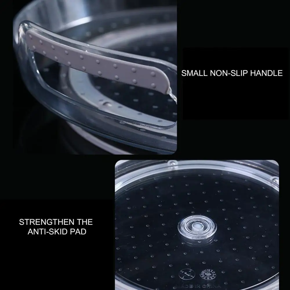 

Прозрачный нескользящий поворотный органайзер для хранения Контейнер с ручкой для кухни