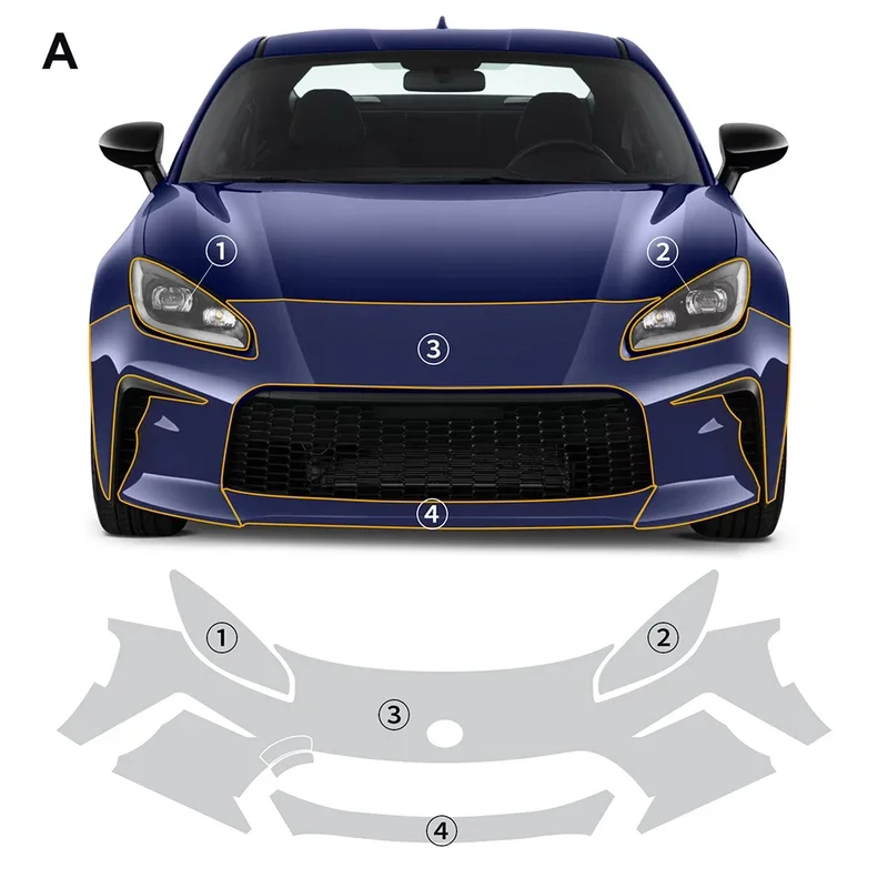 Автомобильный бампер капот крыло прозрачные PPF устойчивые к царапинам