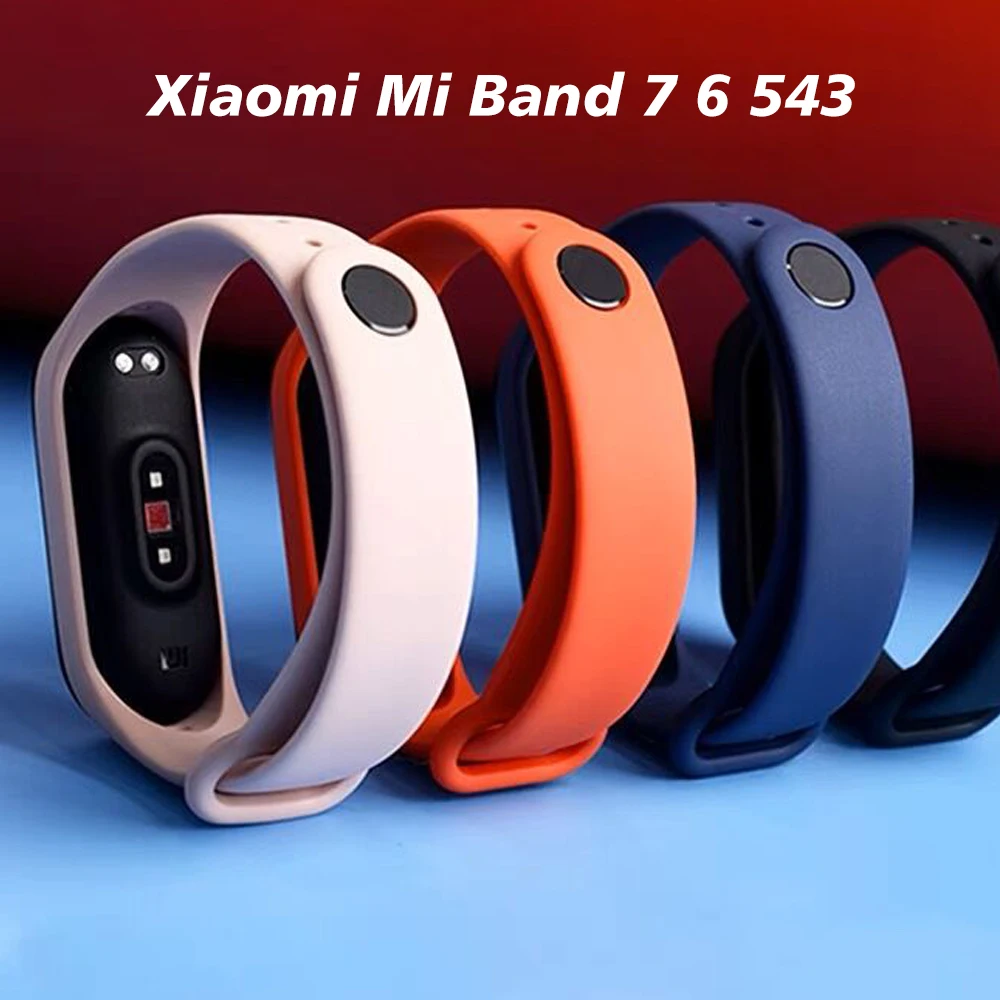 

Strap for Xiaomi Mi Band 6 7 bracelet Sport silicone watch wristband Miband band6 band4 wriststrap For Xiaomi mi band 3 4 5 6 7