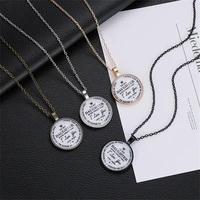 mother daugther son letter pendant chain necklace for women fashion round alloy necklace jewelry for mother mama girl boy gifts