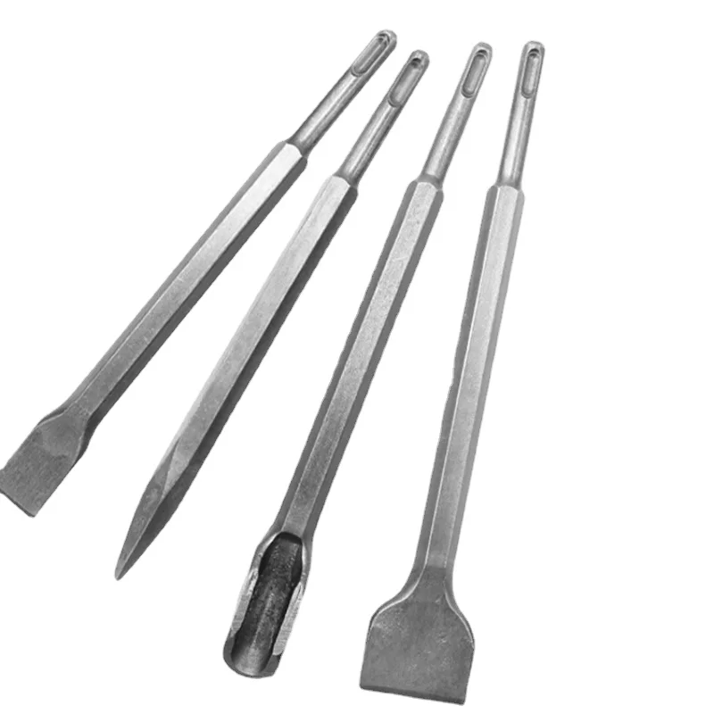 4 Teile/satz SDS Plus Schaft Elektrische Hammer Bohrer Punkt/Nut/Flache Meißel Mauerwerk Werkzeuge Set Für Holzbearbeitung beton Wand Rock