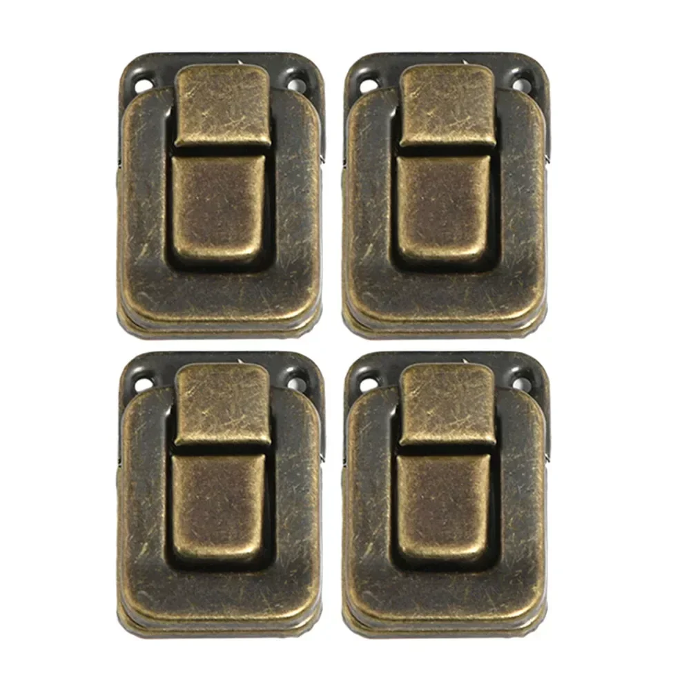 

Прочные защелки с засовом, 4 шт., антикварный чехол для шкафа, декоративный для шкатулок для драгоценностей, фурнитура, чемодан для домашней безопасности