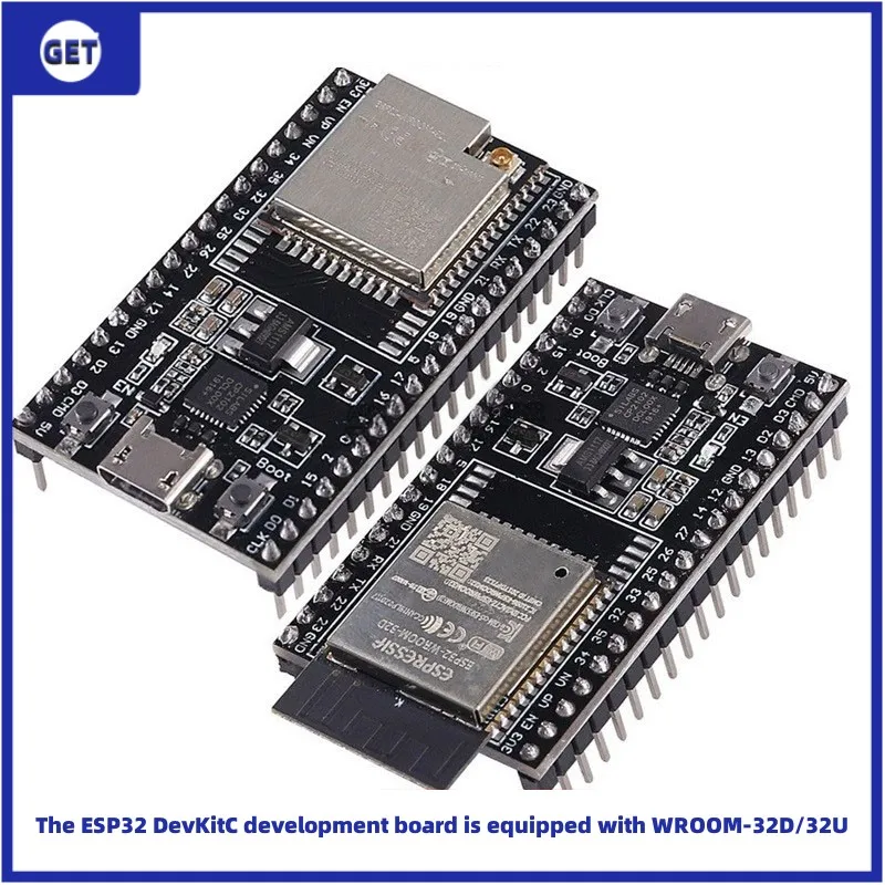 

ESP32 DevKitC макетная плата (основная макетная плата) оснащена WROOM-32D/32U