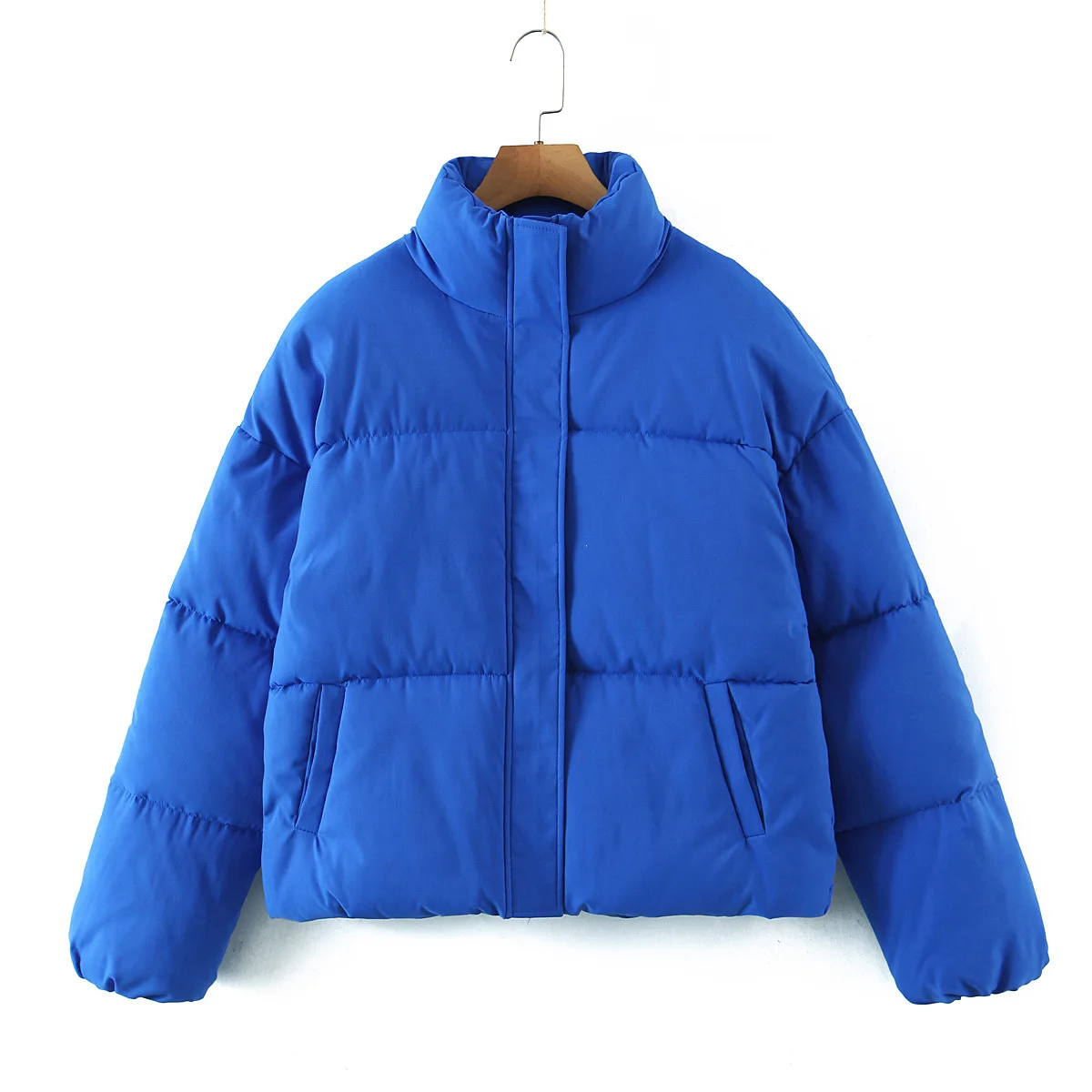 2022 Autumn New Women's Wear Urban Leisure Four Color Stand Collar Cotton Coat