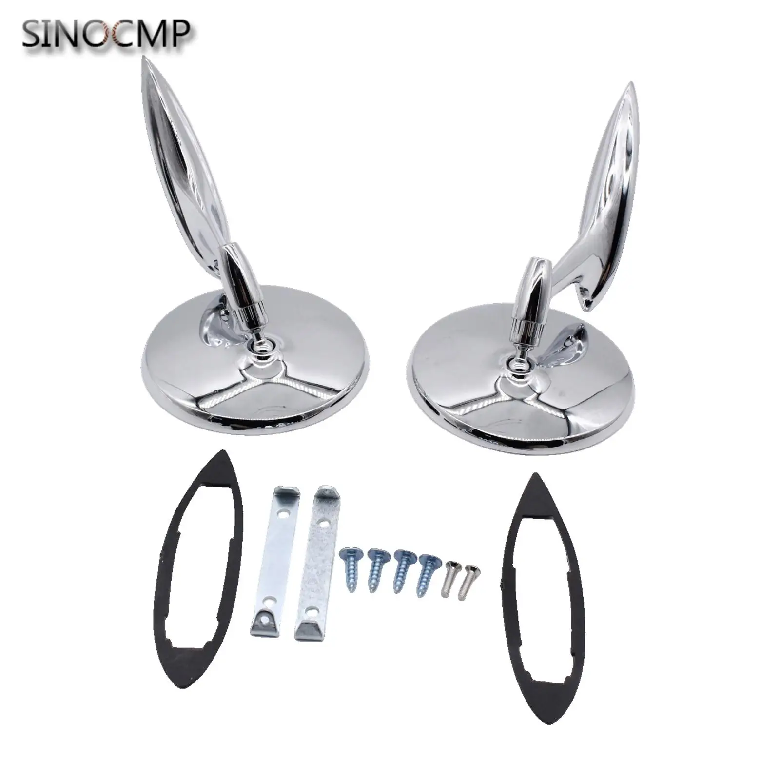 

2 шт. круглые наружные зеркала заднего вида в рубчик 654394765672 Для Chevy Chevelle Impala Nova 1963-1965 авто профессиональные детали