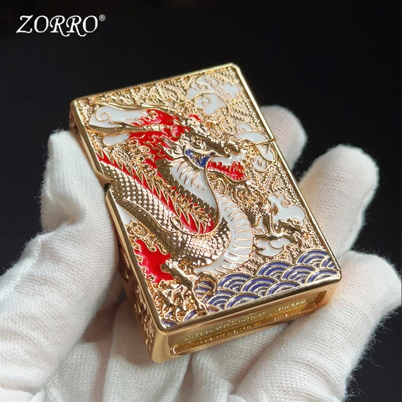 Керосиновая Зажигалка Зорро легкая 1024 двухсторонняя ветрозащитная Veyron Armor