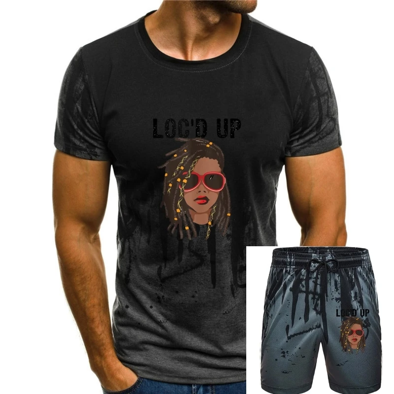

Funny Locs Gift For Women Cool Loc'd Up Dreadlocks Girl T Shirts Tops Shirt Oversized Cotton Fitness Tight Design Men