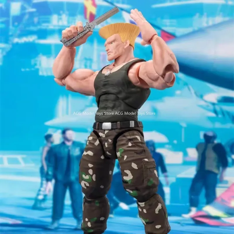 Оригинальные фигурки Bandai S.H. Фигуртс SHF Street Fighter 6 Guile Chun Li Ryu игрушки Коллекционная