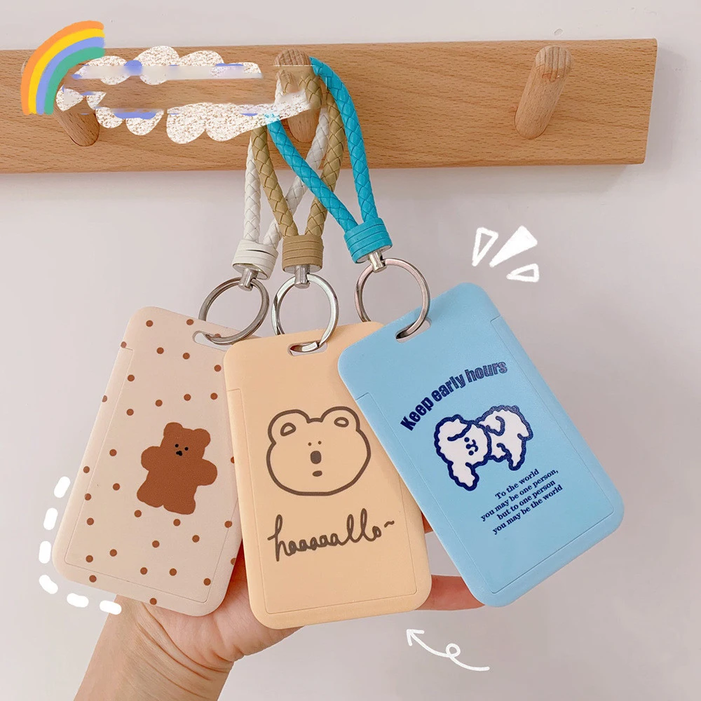 

1 шт. Ins мультяшный милый медведь фотоавтобус Карта метро Кредитная удостоверение удостоверения личности банковская карта студенческий япо...