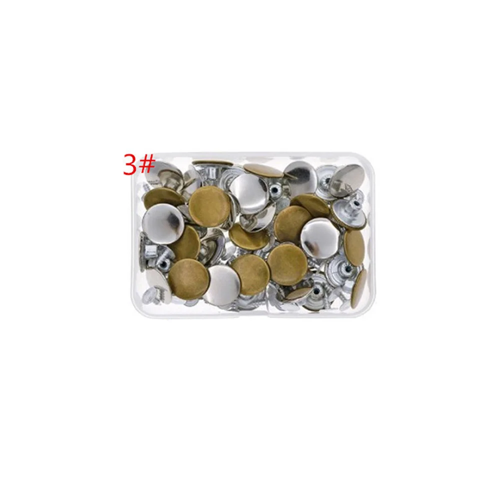 40pcs/box With Box Clothing Accessories Metal Fastener Jean Button Rivets Repair DIY Craft Replacement Sewing Snap Fixing Tool |