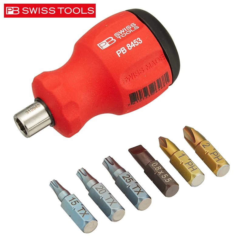 Многобитная комбинированная отвертка PB Swiss Tools 8453 руководство пользователя 6-в-1