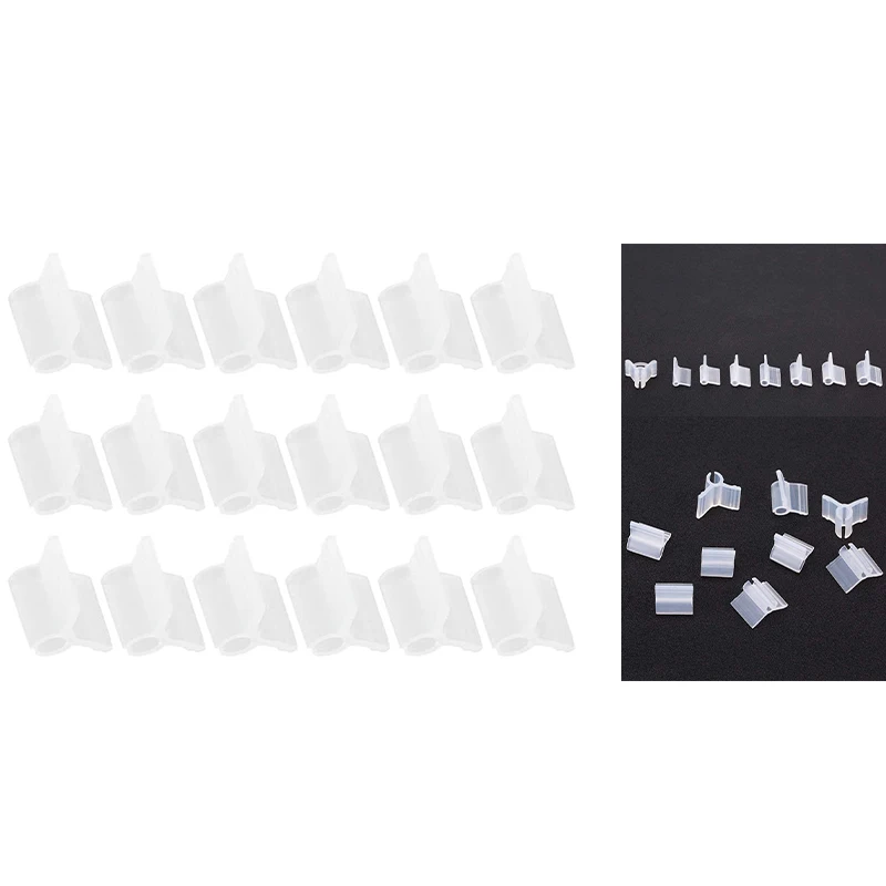 

200Pcs Caliber Plant Grafting Clips Plant Support Clips Tomato Clips Garden Trellis Clips For Vine Beans