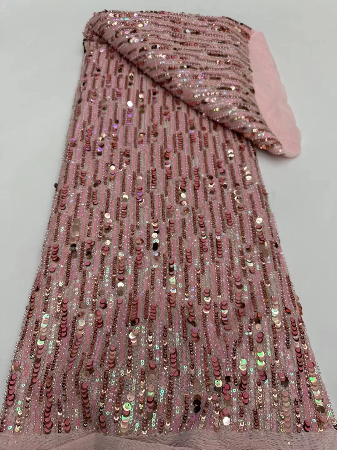 Новинка 2024 африканская кружевная ткань с блестками Высококачественная вышивка 3D