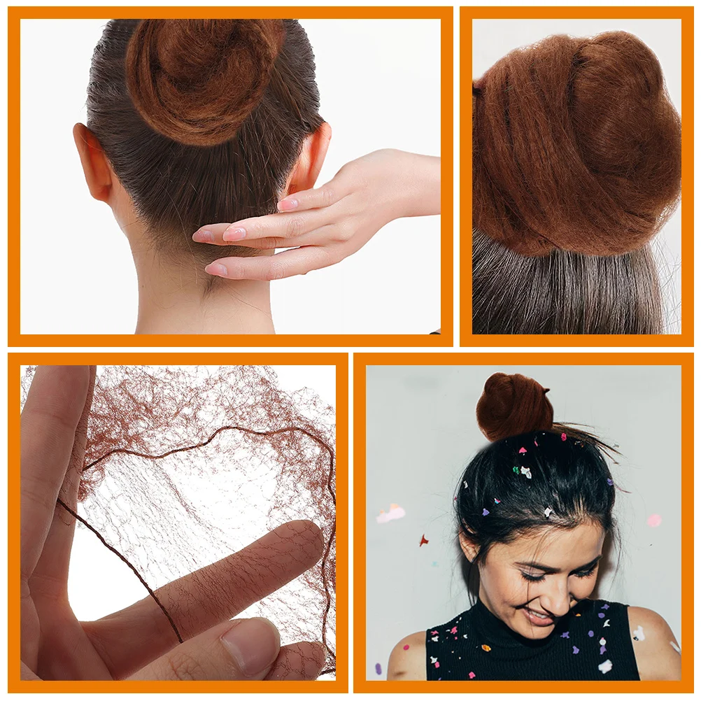 60 шт. пучок для волос аксессуары девочек эластичная сетка балетный чехол