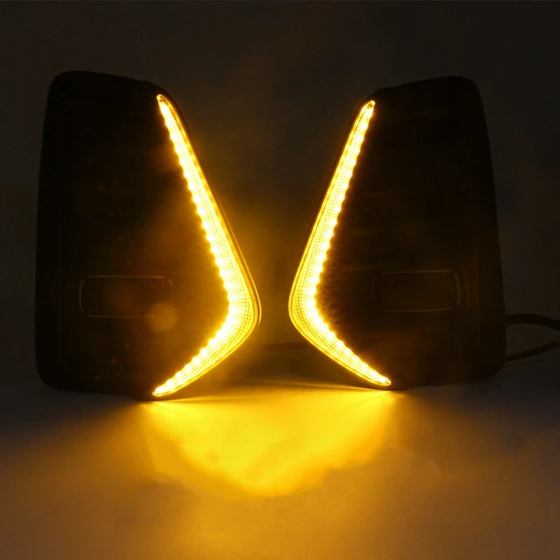 Автомобильные фары DRL дневные ходовые огни Daul Clour для Nissan Kicks 2021-2023 указатели