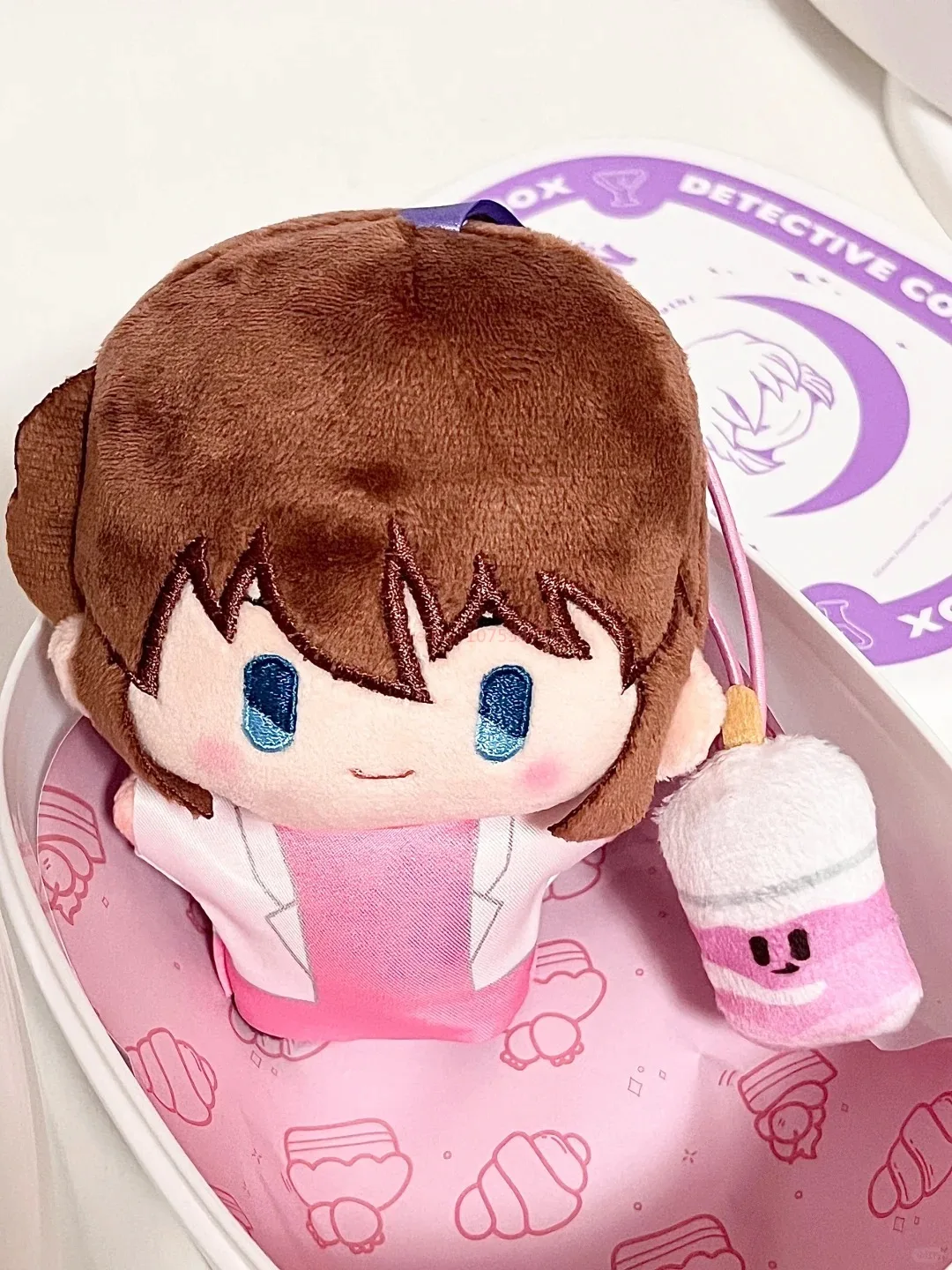 Оригинальный детектив Conan Cafe глухая коробка плюшевые игрушки Bento кулон Аниме