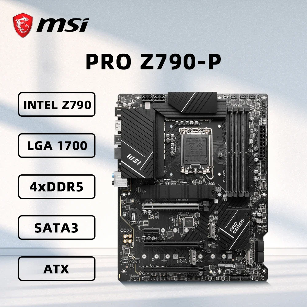 Материнская плата MSI PRO Z790-P с поддержкой процессора LGA 1700 i9-12900KS i7-12700 i5-12600K набор
