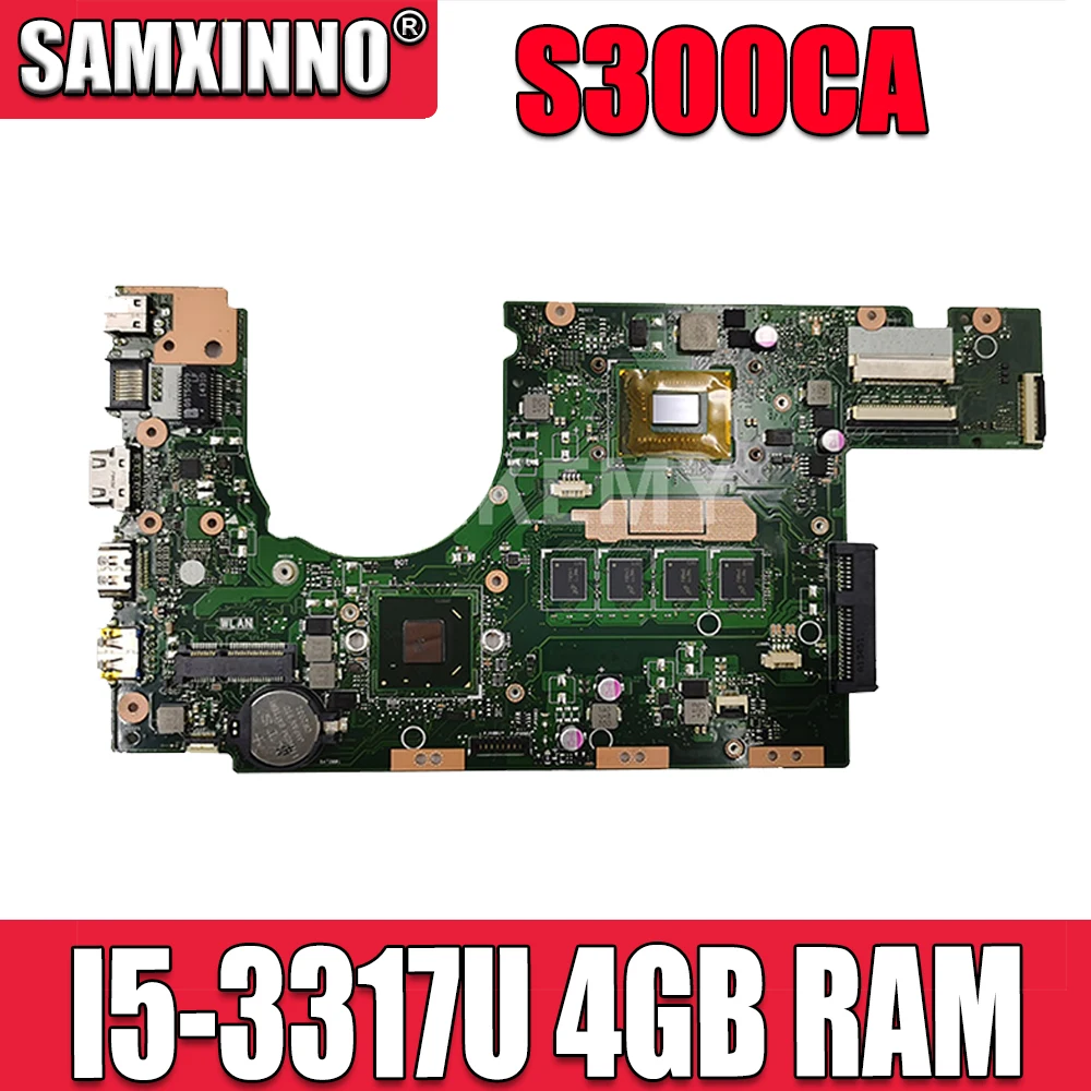 

S300CA материнская плата для ноутбука S300 S300C S300CA I5-3317 4GB RAM для материнской платы ноутбука ASUS