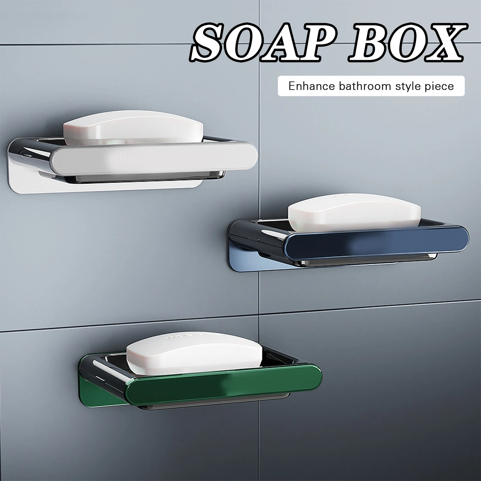 

Double Layer Soap Holder With Drain Hole Wall Mounted Soap Tray White Soap Dish Home Decor Luxury 2022 Bathroom Accessories