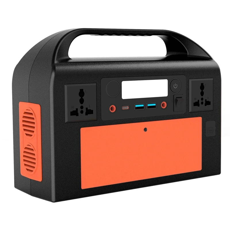 1 Set Solar Powered Outdoor Generator 300W Emergency Power S