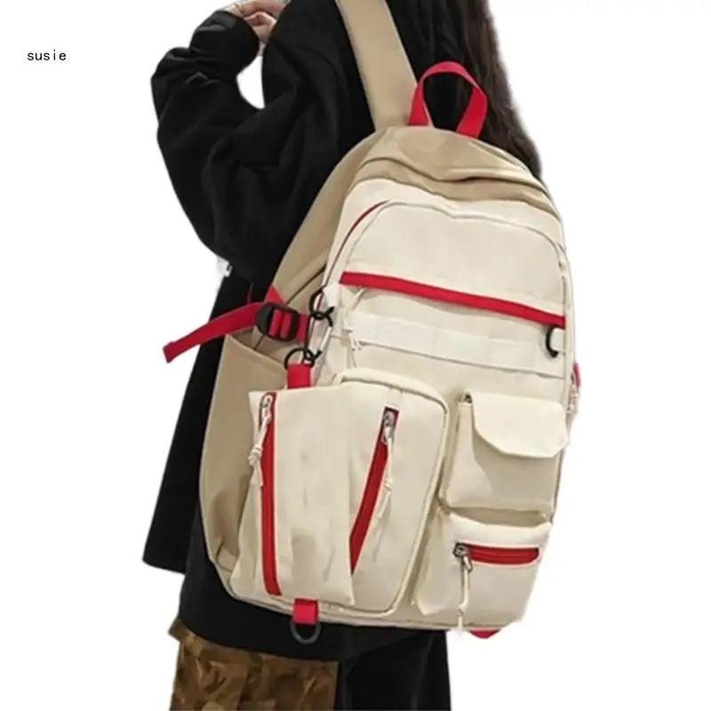 X7YA Модный нейлоновый рюкзак с несколькими карманами для школы и путешествий