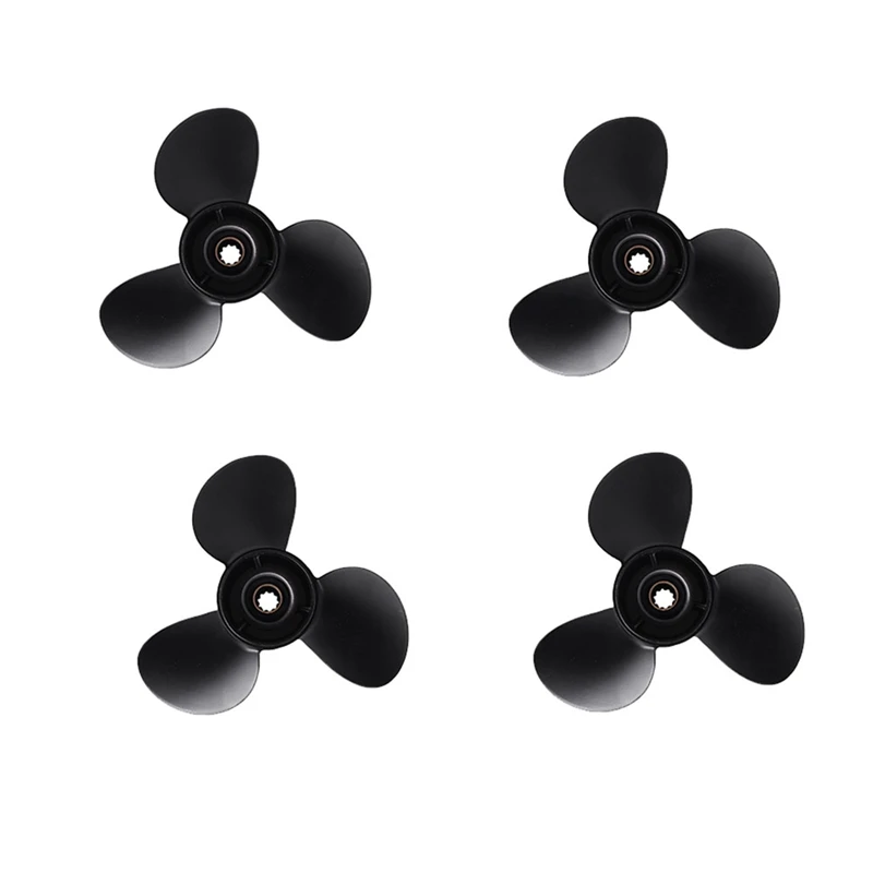 

4X Outboard Propeller 3R0B645230/48-896896A40 9.9 X 11 Ba For Mercury Tohatsu-Nissan 25-30Hp Boat Parts