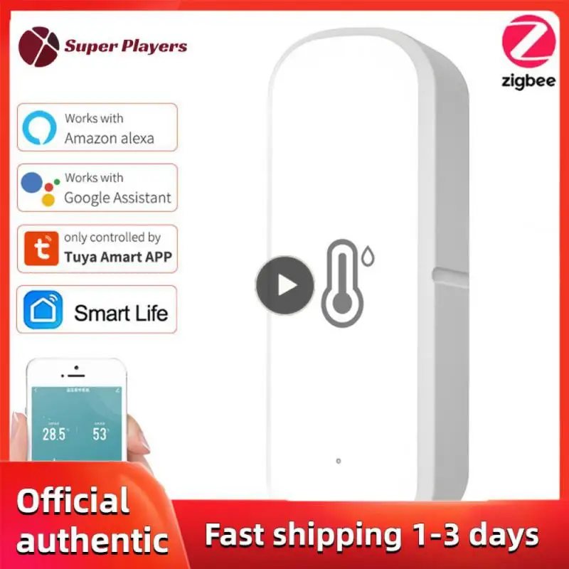 

1~5PCS Tuya ZigBee/WiFi Temperature Humidity Sensor Home Connected Thermometer Compatible With Smart Life Alexa Google Assistant