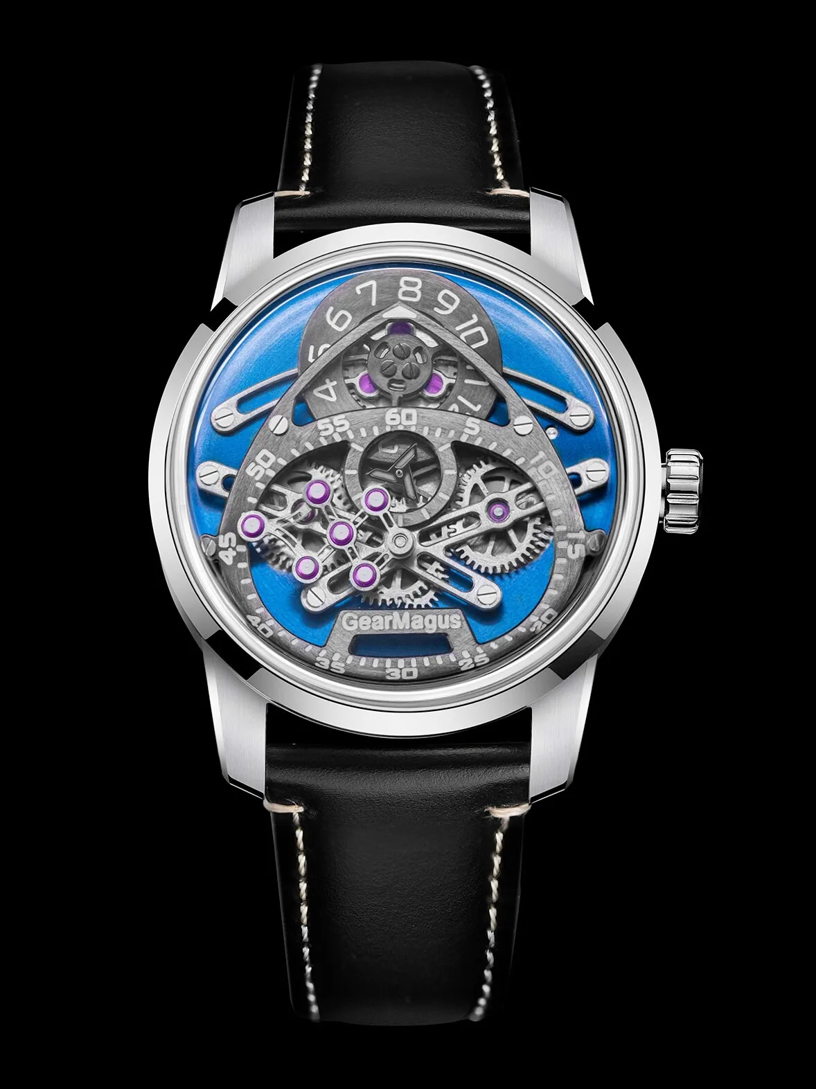 Мужские механические часы Time IslandGearMagus Magic Time с телескопическим механизмом, полностью автоматические, полые, светящиеся, модные (art.: 3920daae9b8eb) - 3920daae9b8eb