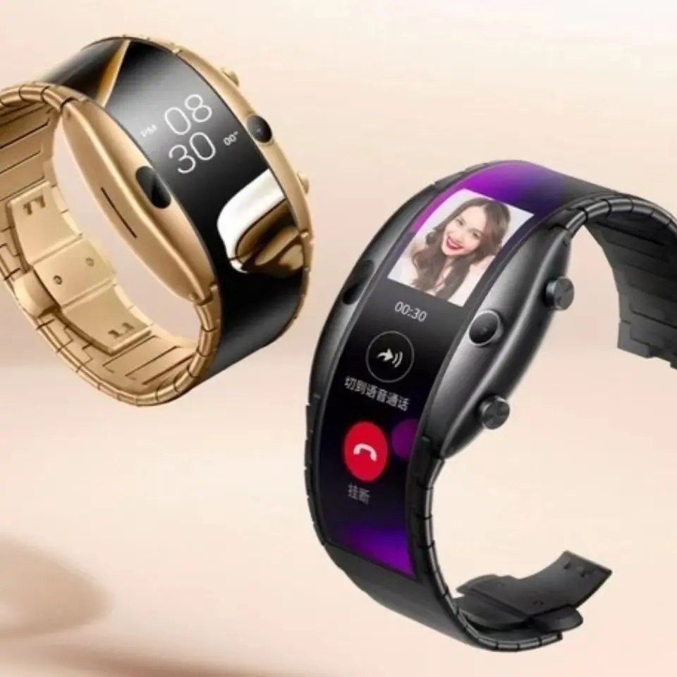 

Nubia Alpha Flexible Display SmartWatch 4G Internet Phone Heart Rate Detection GPS Positioning Bluetooth Watch Men Women Watch
