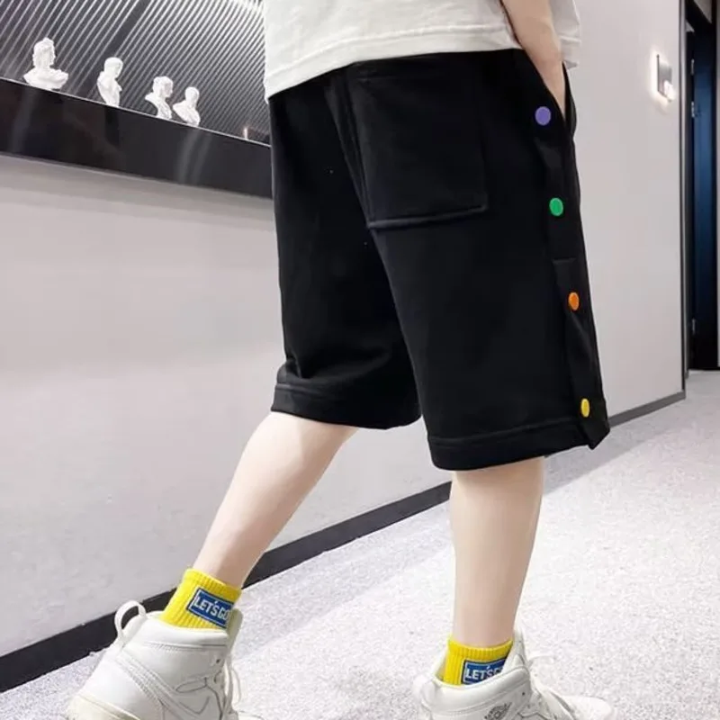Спортивные короткие брюки для мальчиков Новинка 2023 модная летняя одежда больших