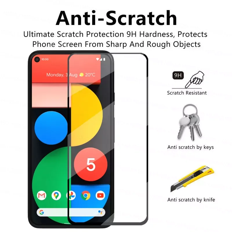 Screen Protector For Google Pixel 5A Glass For Google Pixel 5A Tempered Glass Protective Phone Film For Google Pixel 5A 5 4A 5G