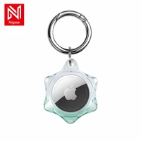 gradient color tpu case for apple airtag keychain protective tracker locator device anti lost for airtag air tag case llavero