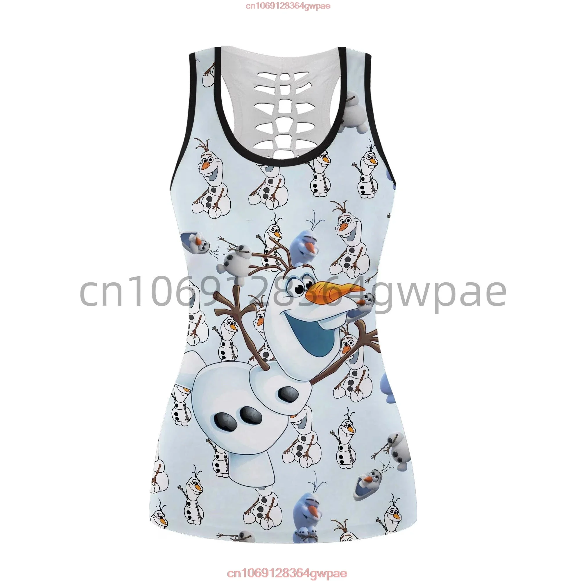 MINISO Disney Frozen Olaf Полая майка и леггинсы