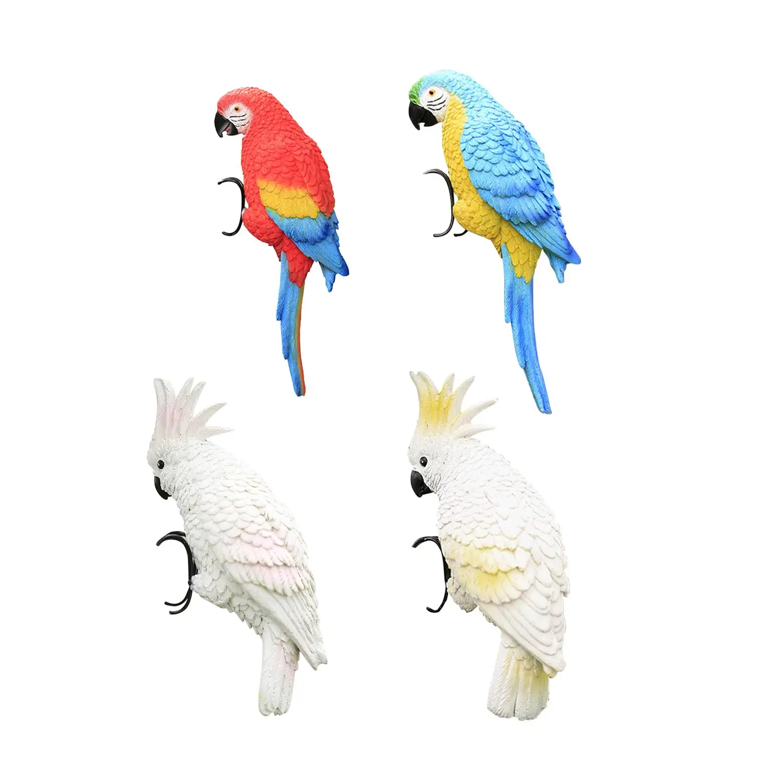 

Artificial Parrot Statue Animal Sculpture Yard Art for Lawn