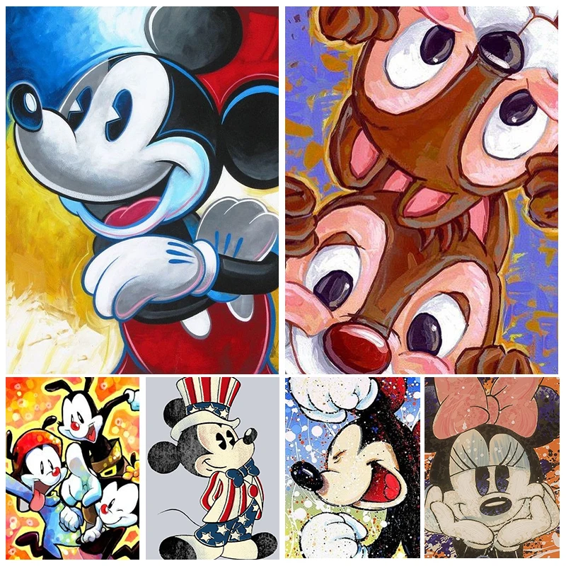 

Алмазная 5D картина с Дональдом Даком, Микки Маусом