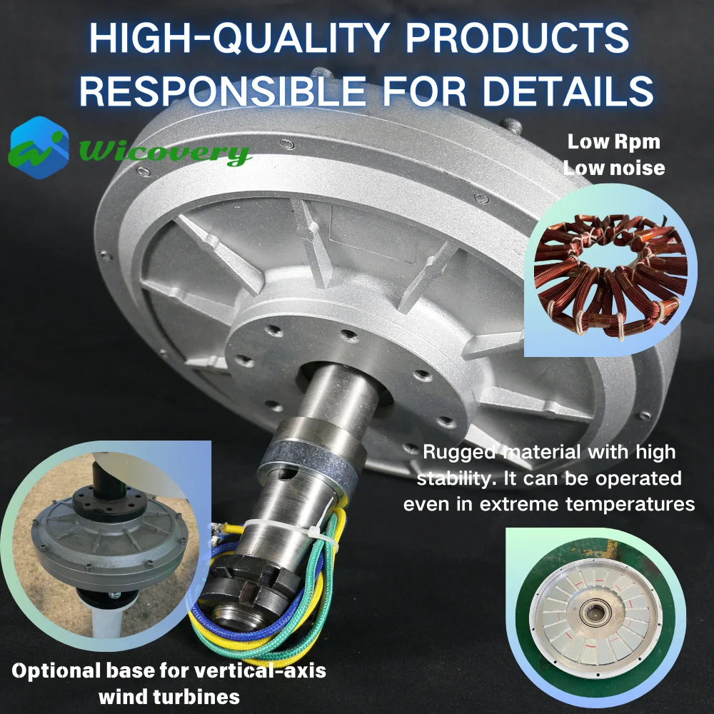 Генератор 200 Вт-1000 Вт 250 300 об/мин 12 В 24 в 48 постоянного тока генератор с постоянным