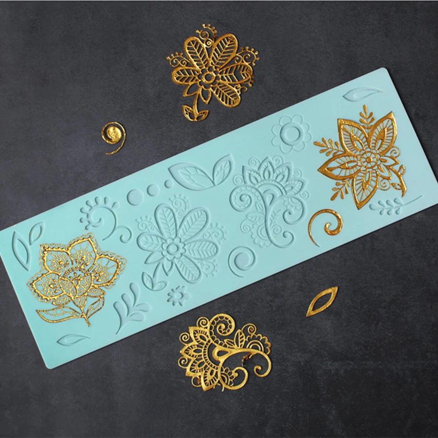 

Flower Lace Silicone Mold DIY Chocolate Cake Lace Decoration Tool