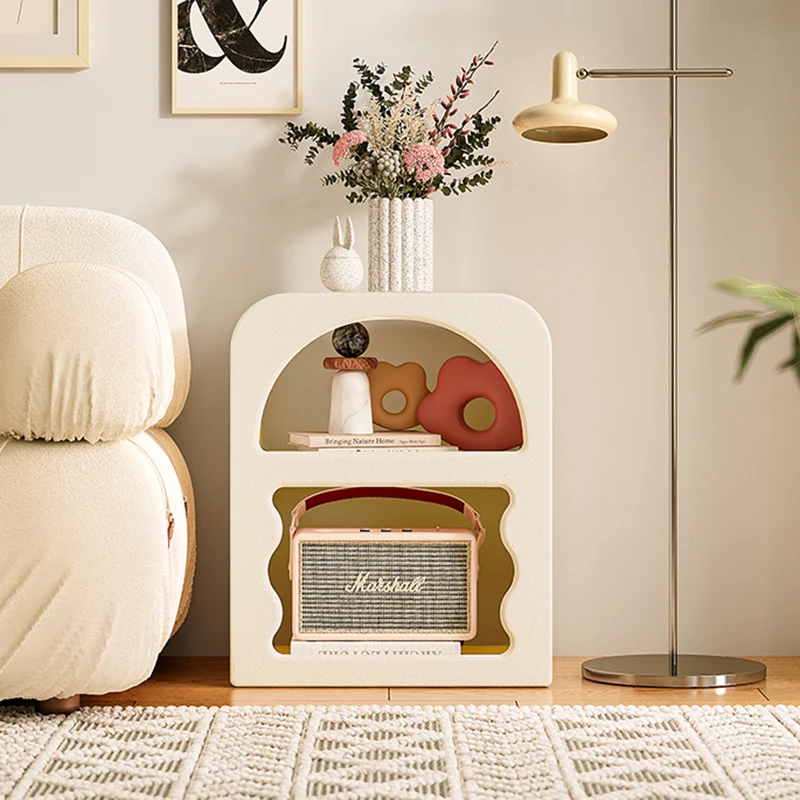 

Bedroom Bedside Table Nightstands Bottle Cabinet Wooden Narrow Tea Bedside Table Nightstands Shelves Table De Nuit Room Decor