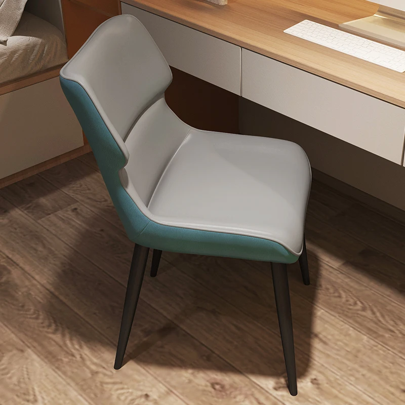 

Home Relaxing Leather Gamer Dining Chair Bar Stool Ergonomic Modern Dining Chair Leisure Cadeiras De Jantar Balcony Furniture