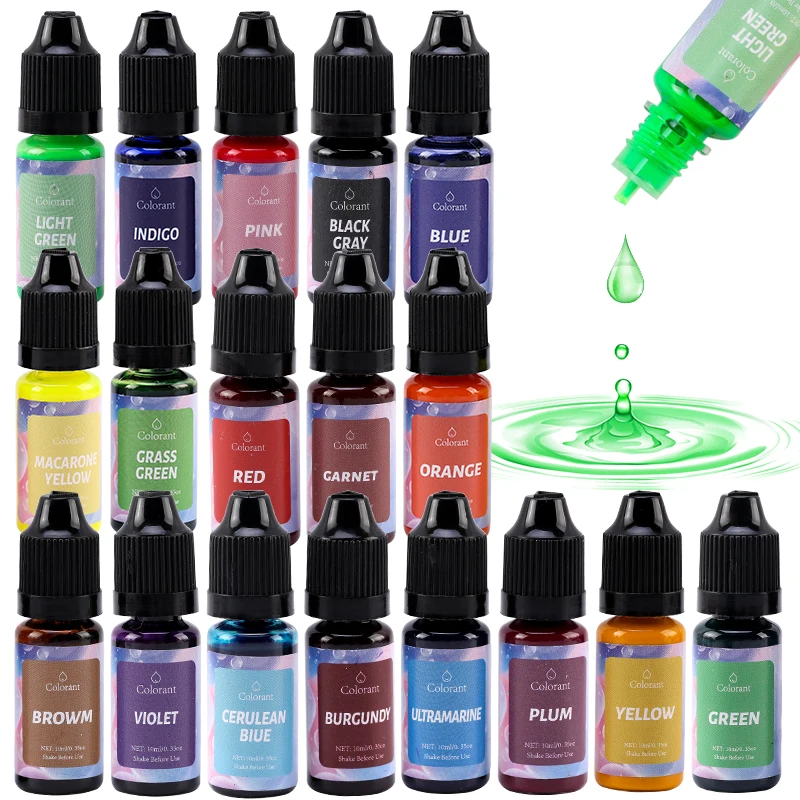 

Краска для свечей, 18 цветов/набор, для изготовления свечей, пигменты из смолы «сделай сам», фотоформа, краска для мыла, жидкий краситель, това...