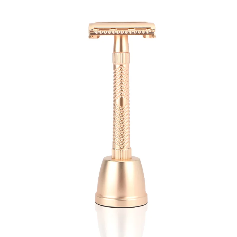 

Бритва мужская с двойной кромкой, безопасный триммер для бороды, уход за кожей, лезвия для удаления волос, сменные лезвия