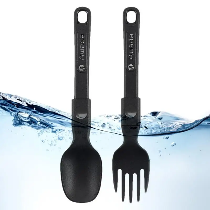 

Складные многофункциональные Складные портативные столовые приборы, складная вилка-ложка для спорта на открытом воздухе, кемпинга, пикник...