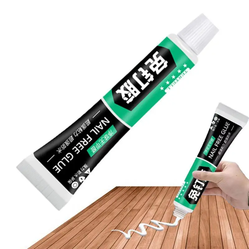 

No More Nail Glue White Instant Grab Multifunctional PVC Glue Quick-Drying Strong Glue For Glass Paper Metal Wood Leather
