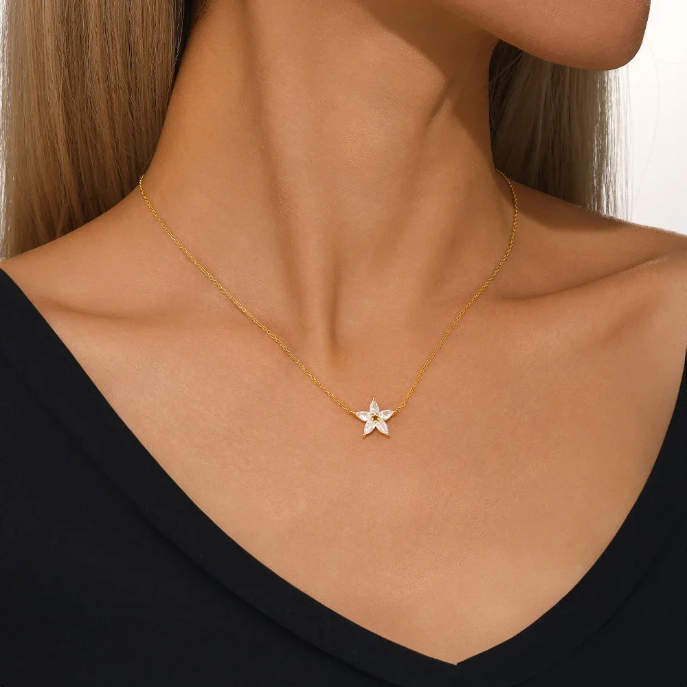 Ожерелье из стерлингового серебра 925 пробы женское ожерелье с каплями