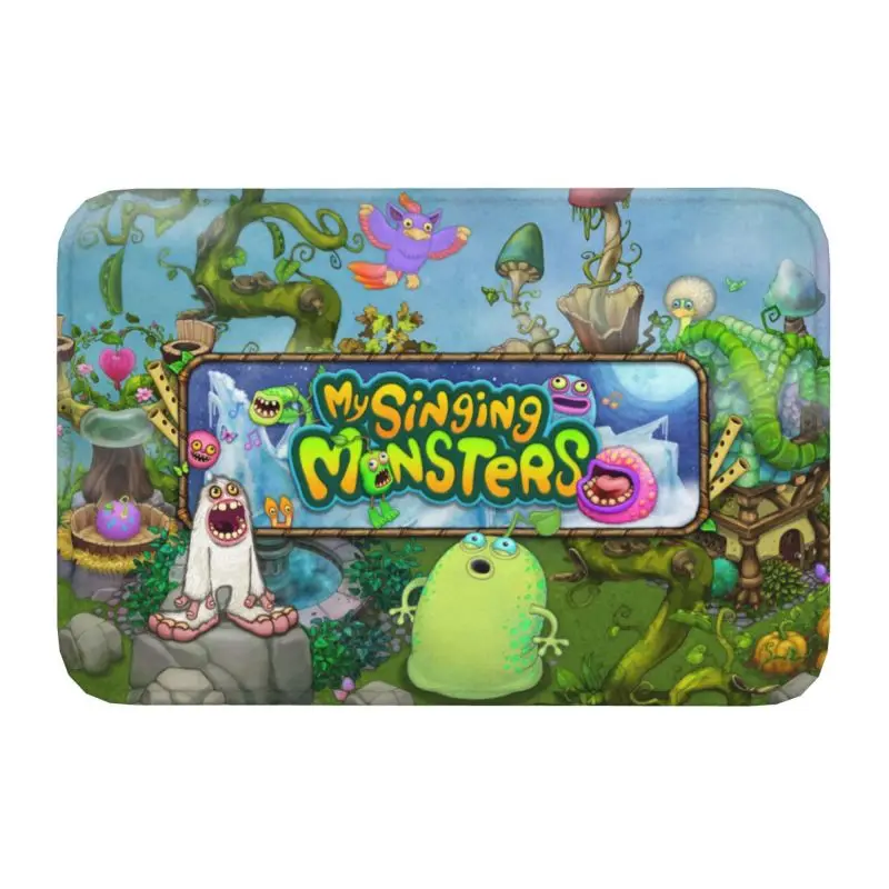 

My Singing Monsters Doormat Anti-Slip Bathroom Kitchen Mat Balcony Door Floor Entrance Carpet Rug Living Room Footpad