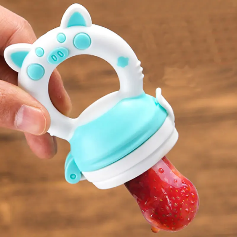 Baby Food Feeding Spoon Juice Extractor Pacifier cup Molars Baby feeding bottle Silicone Gum Fruit Vegetable Bite Eat Auxiliary enlarge