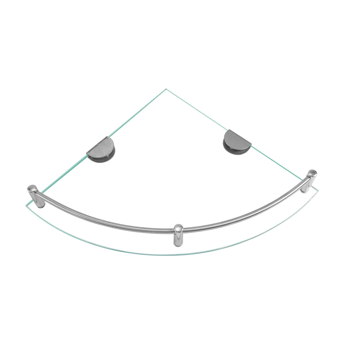 Полки для ванной комнаты стеклянная угловая полка настенная из закаленного