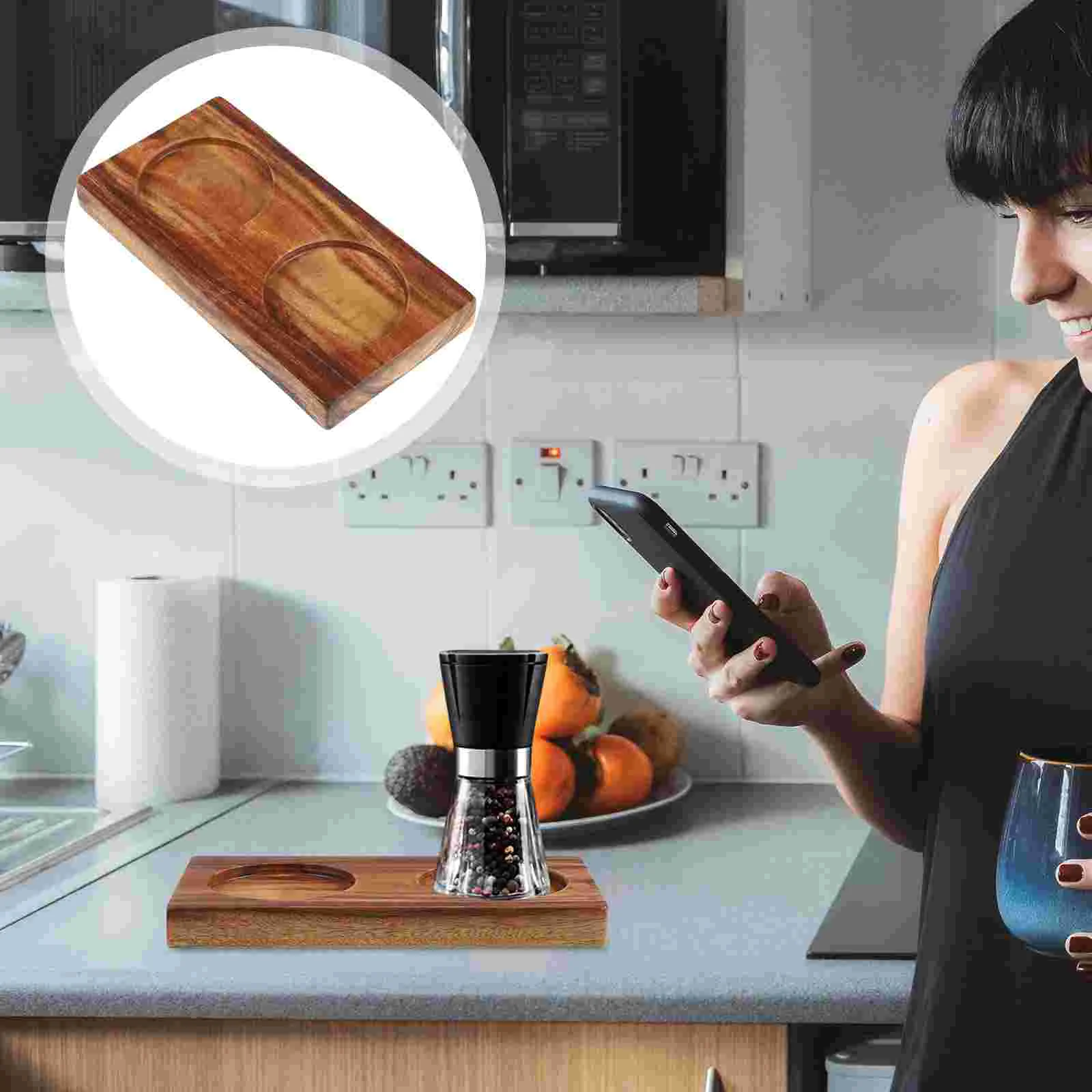 Поднос для мясорубки приправа перца держатель гриля стойка черная соль кухонные